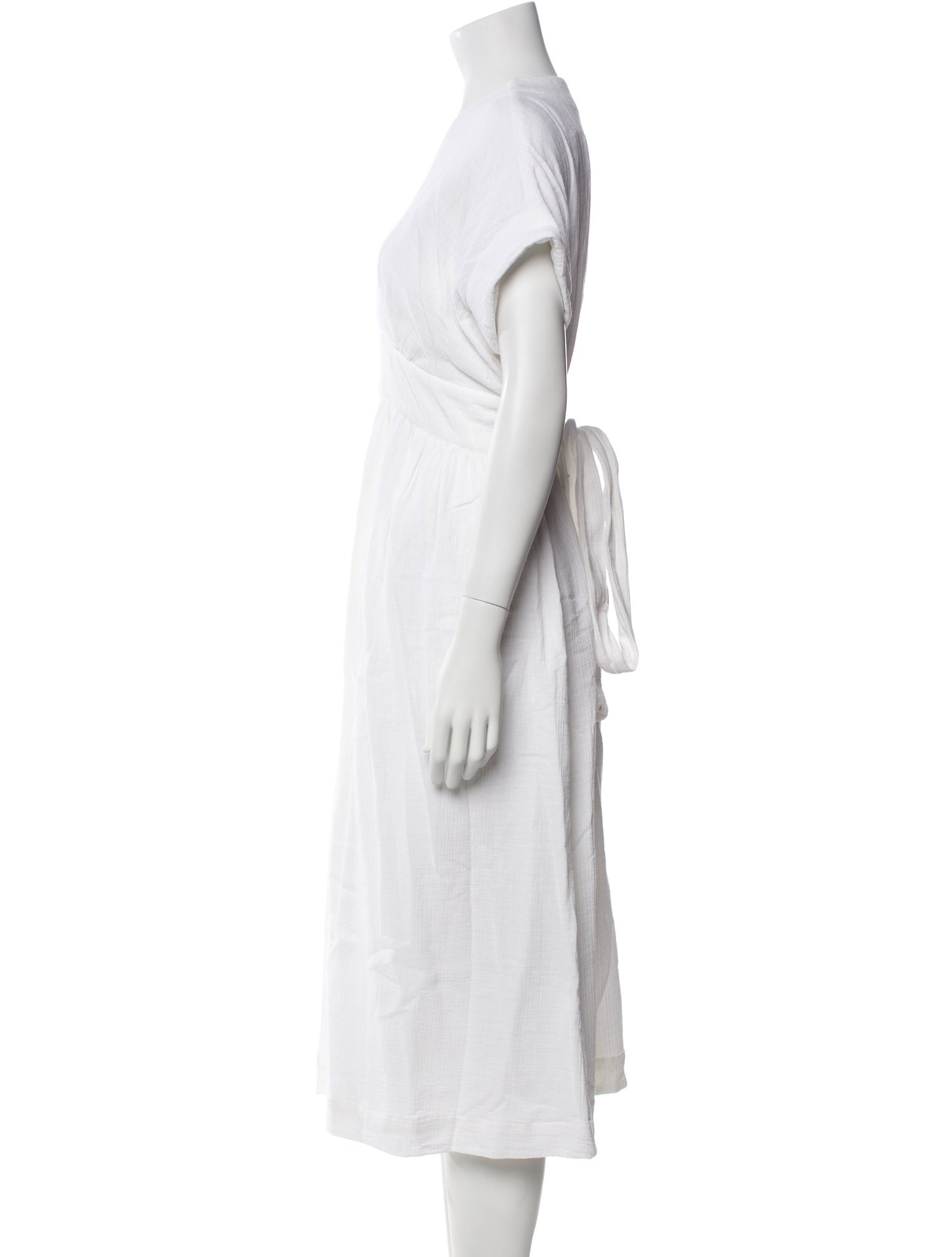 Hatch V-Neck Midi Length Dress