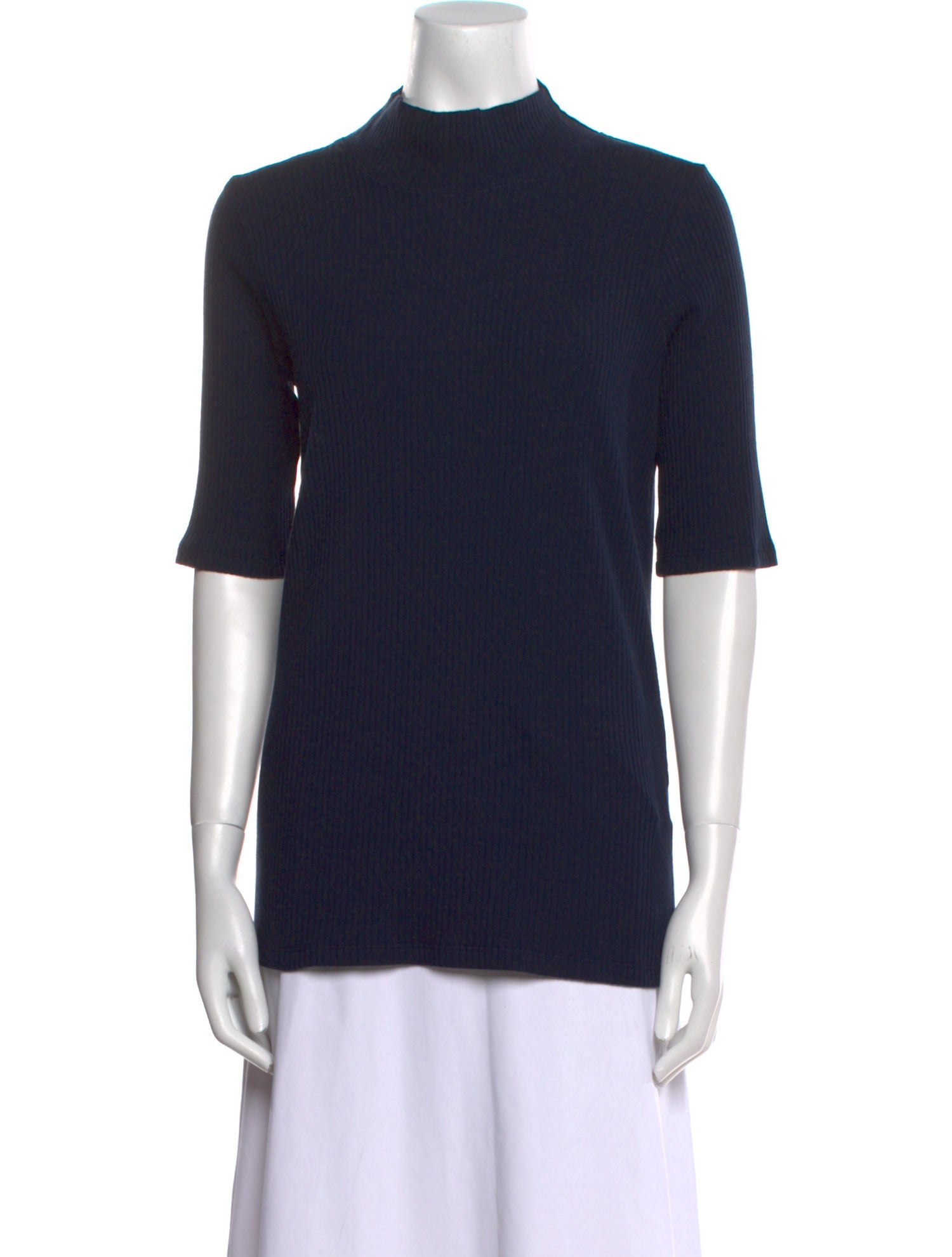 Hatch Mock Neck Short Sleeve Top