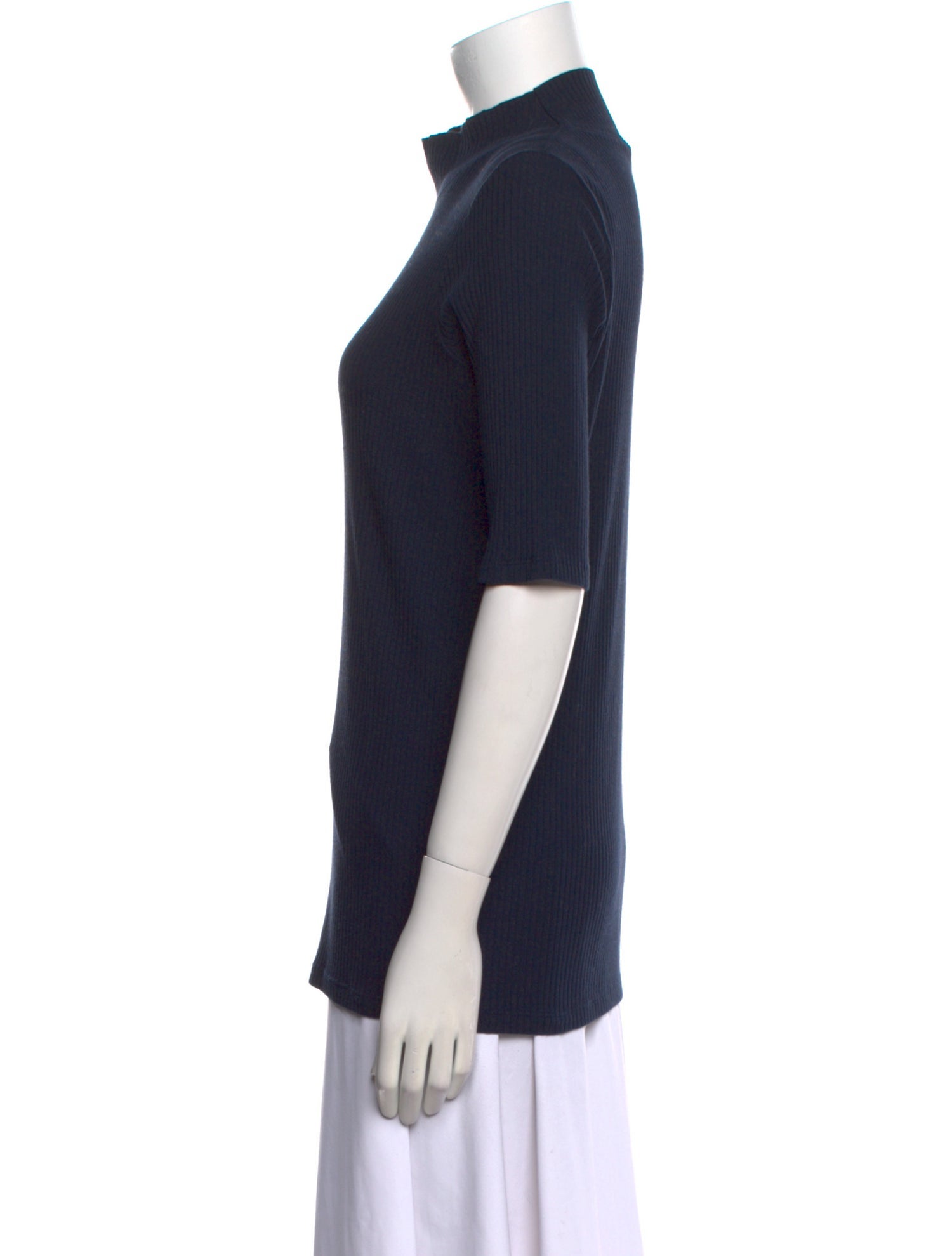 Hatch Mock Neck Short Sleeve Top