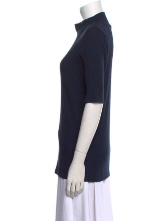 Hatch Mock Neck Short Sleeve Top