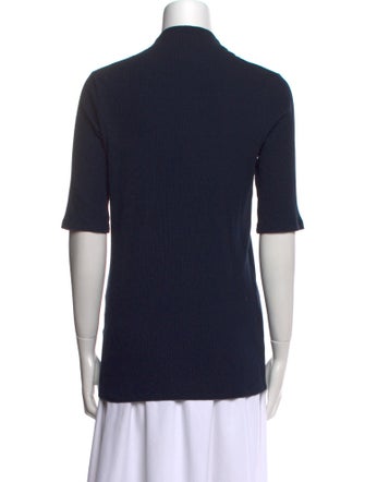 Hatch Mock Neck Short Sleeve Top