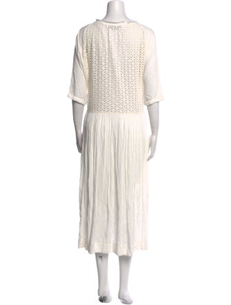 Hatch V-Neck Midi Length Dress