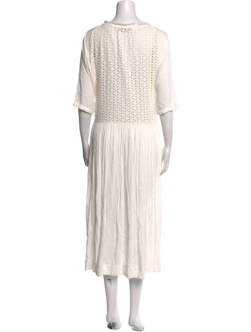 Hatch V-Neck Midi Length Dress