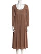 Hatch Scoop Neck Long Dress