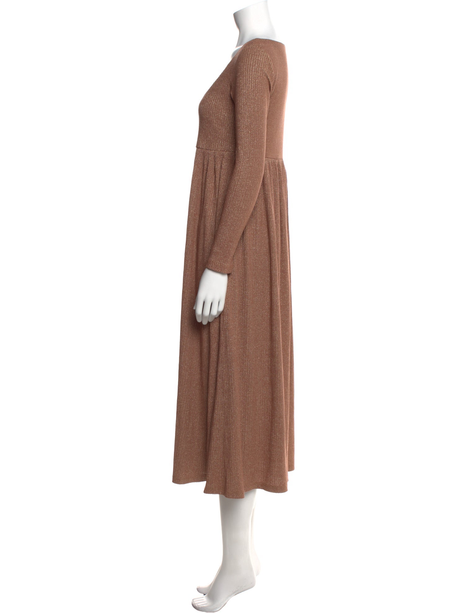 Hatch Scoop Neck Long Dress