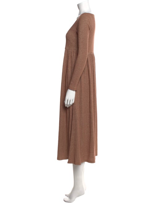 Hatch Scoop Neck Long Dress