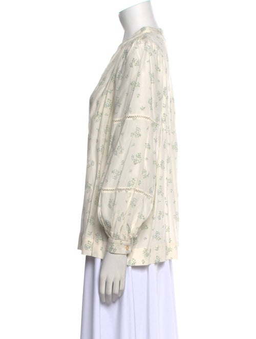 Hatch Printed V-Neck Blouse