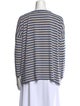 Hatch Striped Bateau Neckline Top