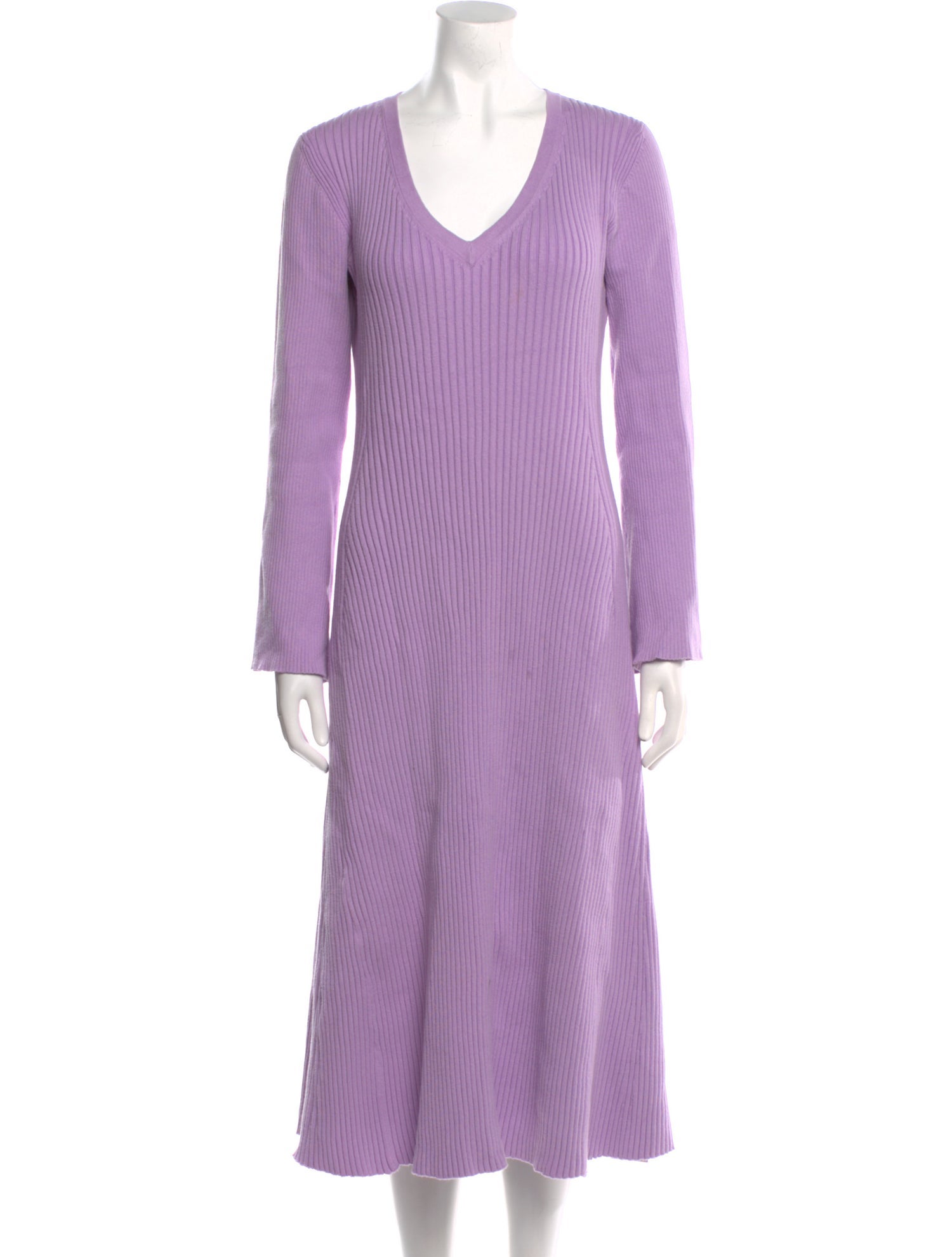 Hatch V-Neck Midi Length Dress