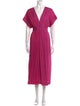 Hatch V-Neck Midi Length Dress