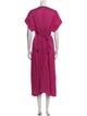 Hatch V-Neck Midi Length Dress