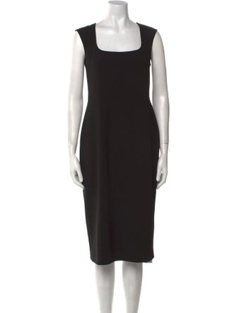 Hatch Square Neckline Midi Length Dress