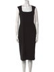 Hatch Square Neckline Midi Length Dress