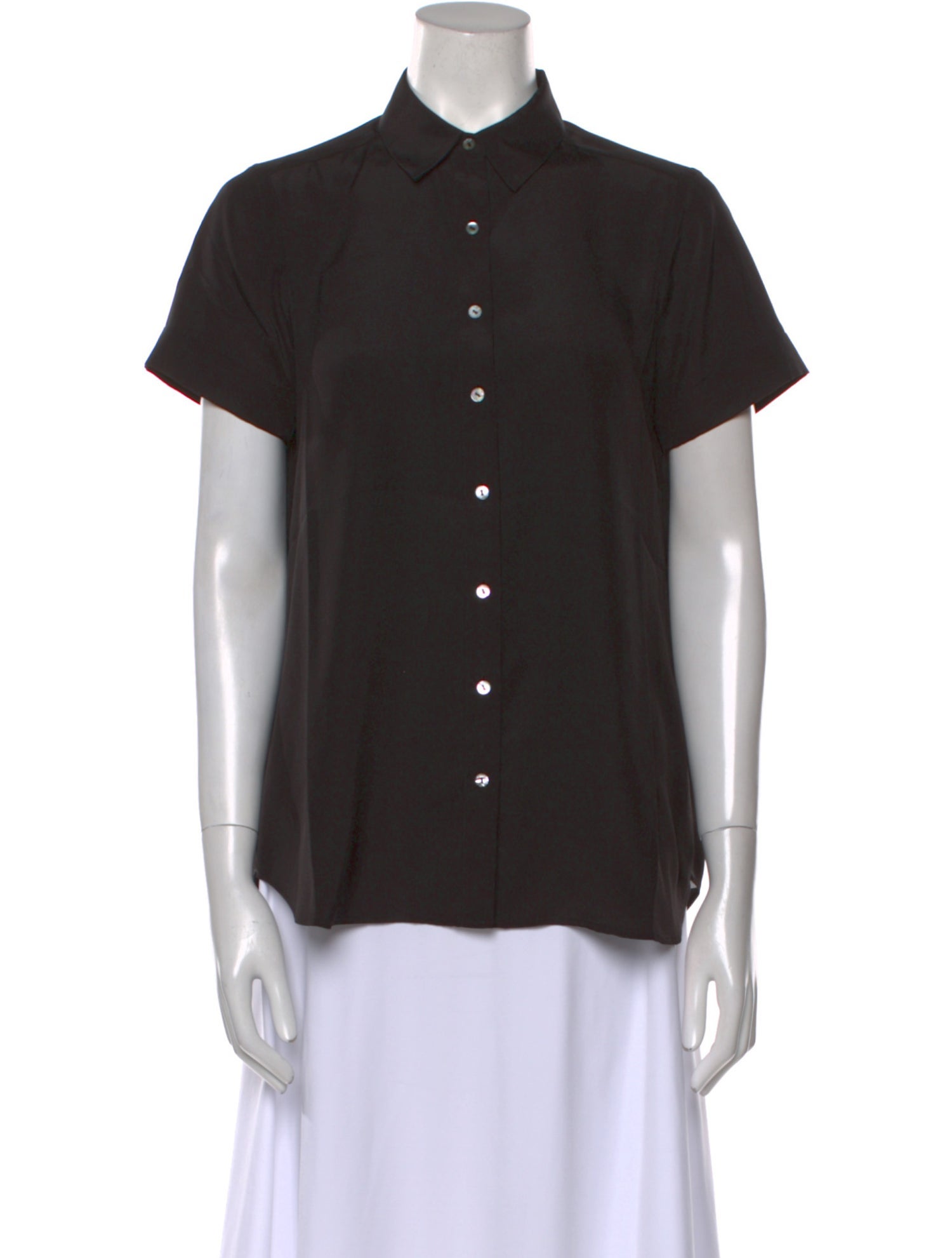 Hatch Short Sleeve Button-Up Top