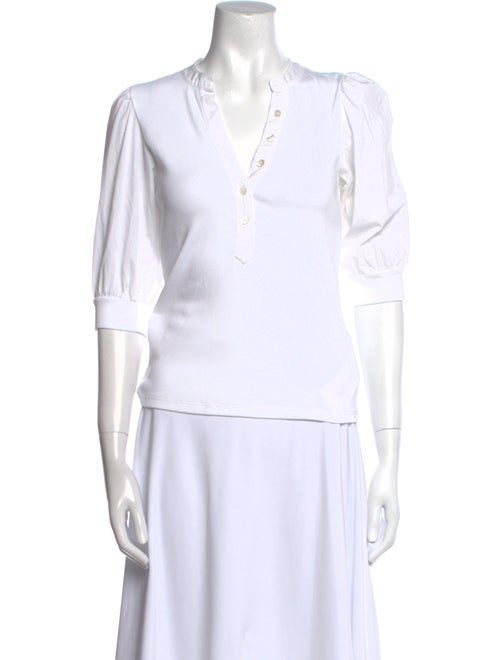 Hatch V-Neck Three-Quarter Sleeve Polo