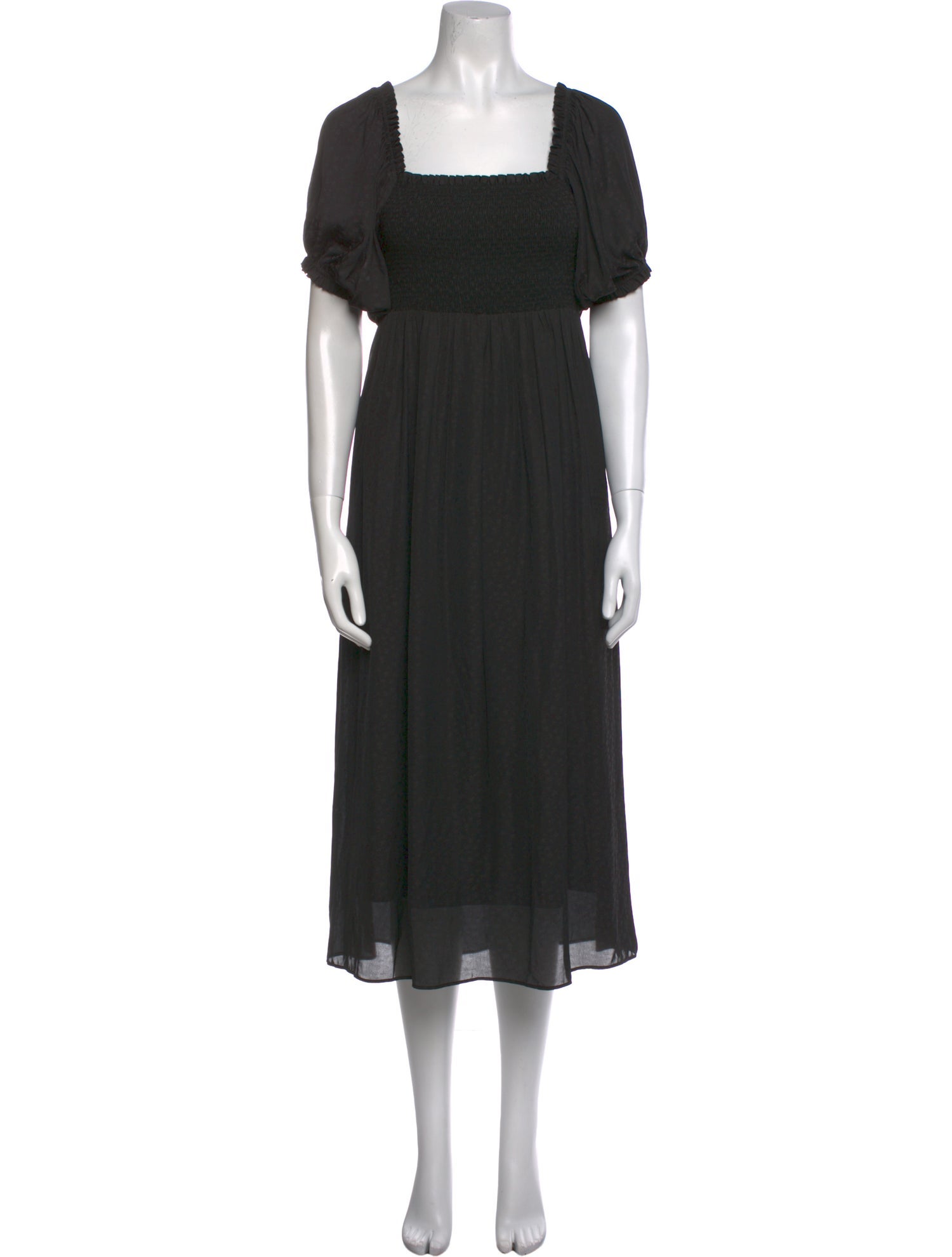 Hatch Square Neckline Midi Length Dress