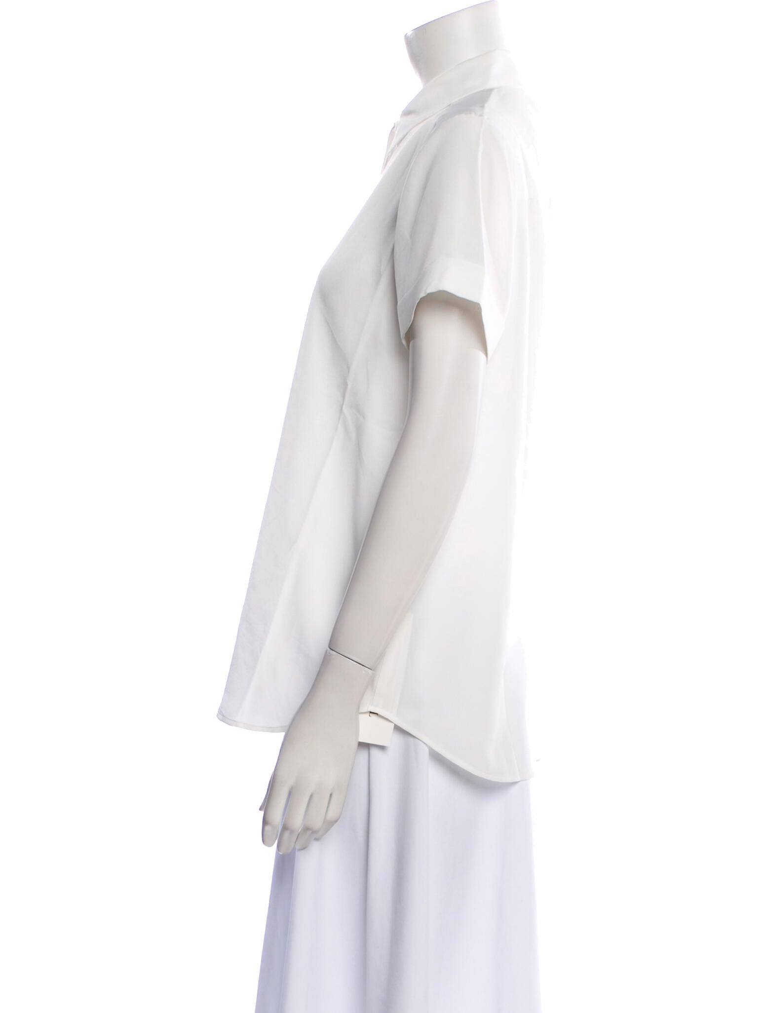 Hatch Short Sleeve Button-Up Top