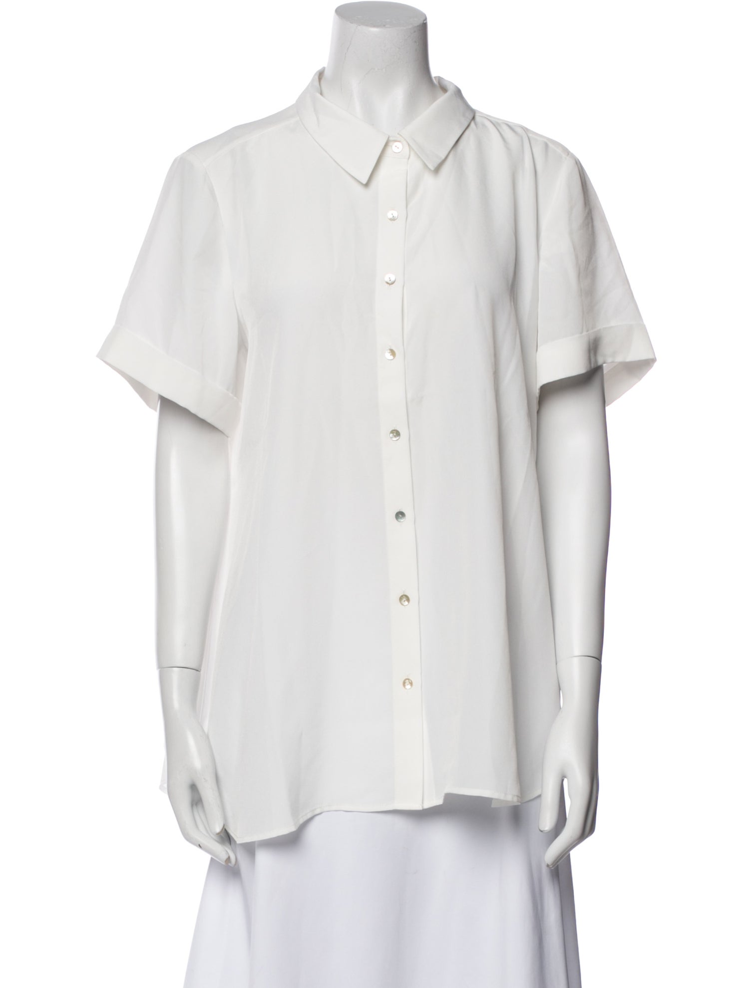 Hatch Short Sleeve Button-Up Top