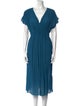 Hatch V-Neck Midi Length Dress