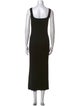 Hatch Square Neckline Midi Length Dress