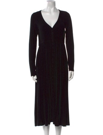 Hatch V-Neck Midi Length Dress