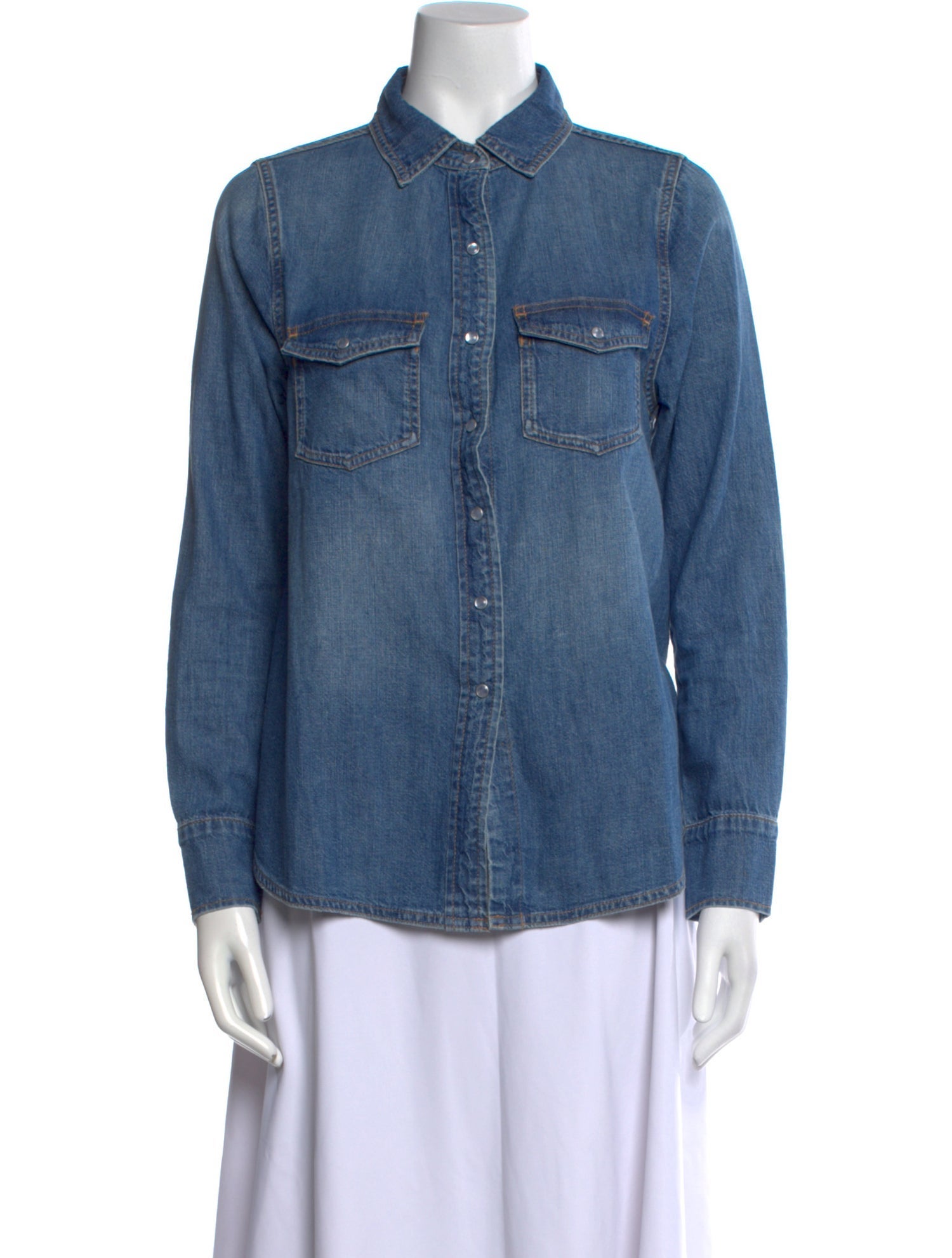 Hatch Long Sleeve Button-Up Top