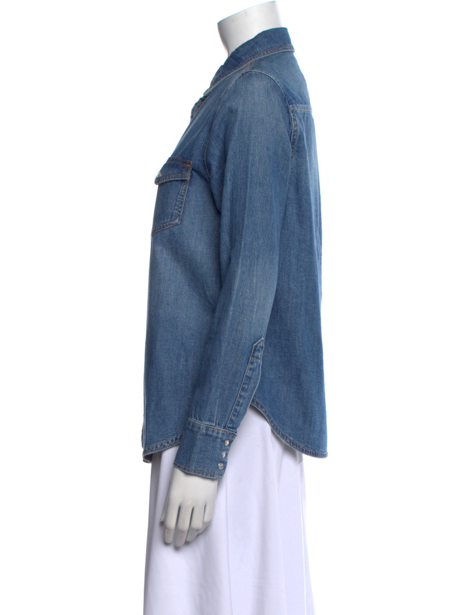 Hatch Long Sleeve Button-Up Top