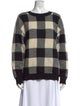 Hatch Baby Alpaca Plaid Print Sweater