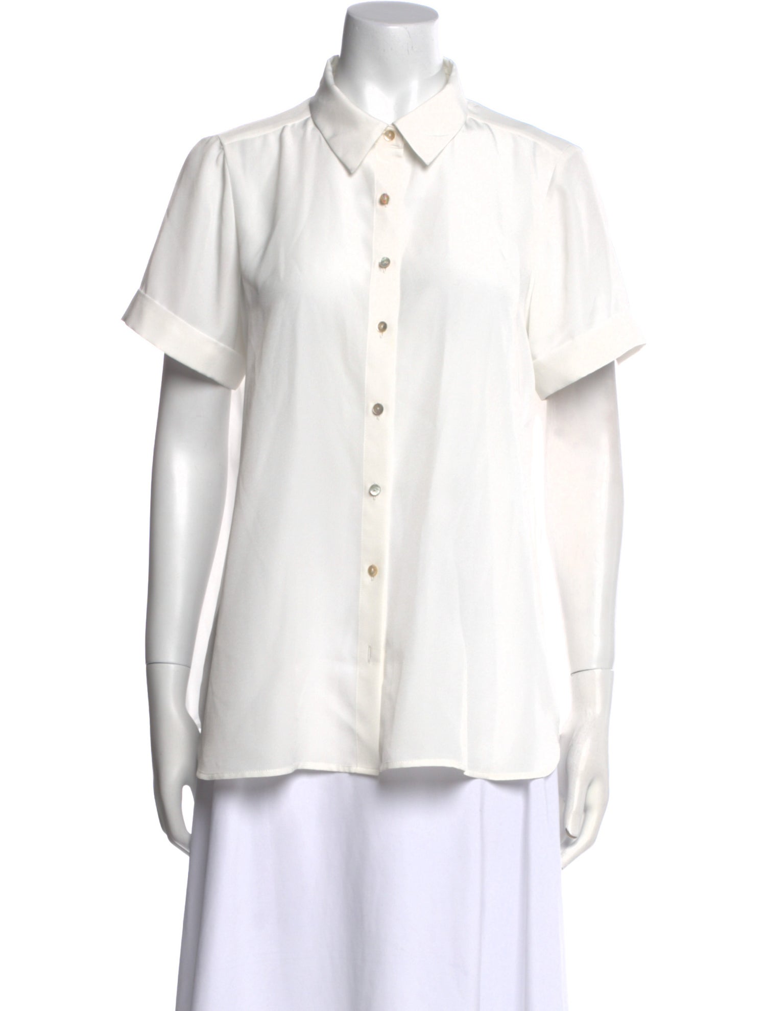 Hatch Short Sleeve Button-Up Top