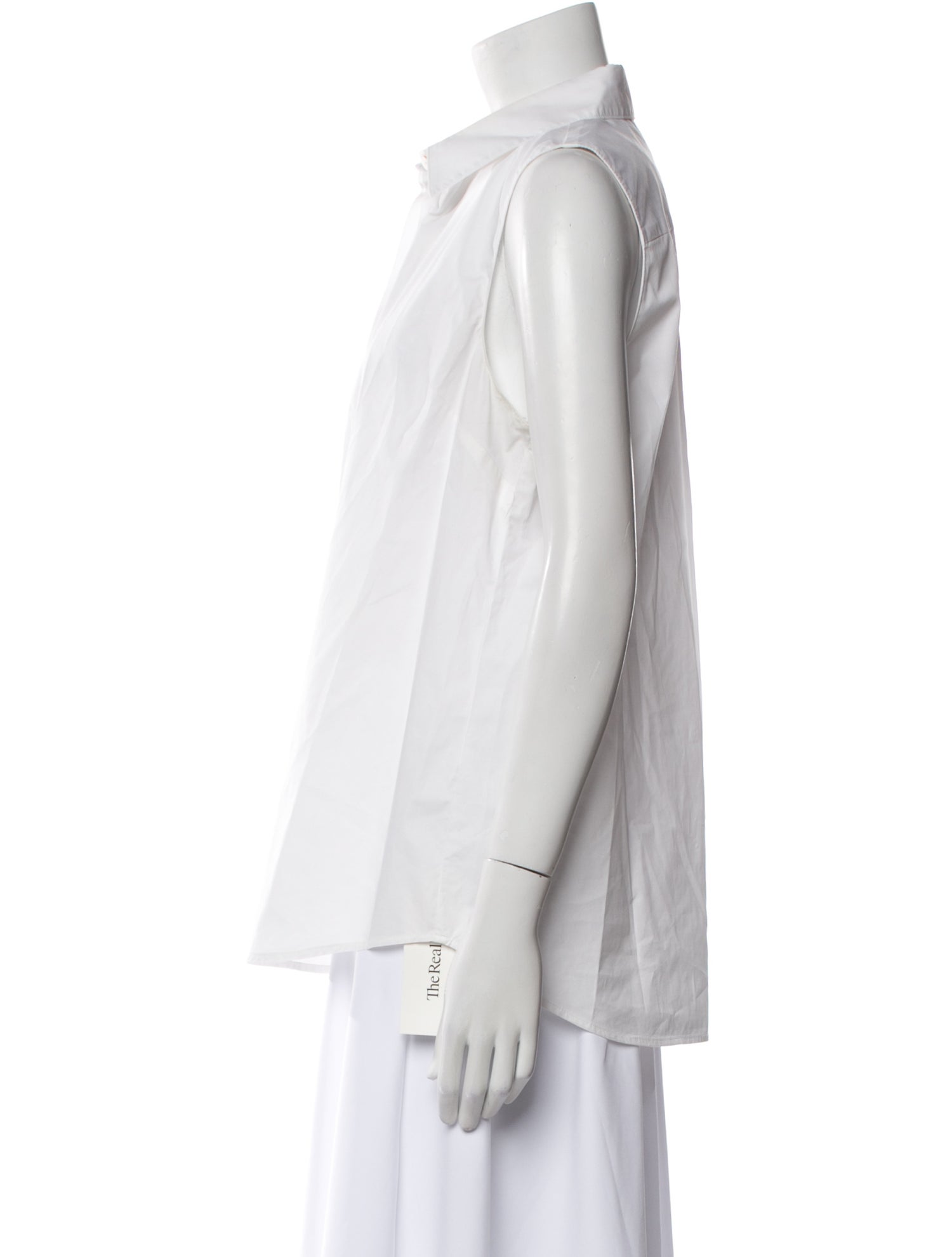 Hatch Sleeveless Button-Up Top