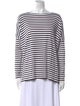 Hatch Striped Bateau Neckline T-Shirt