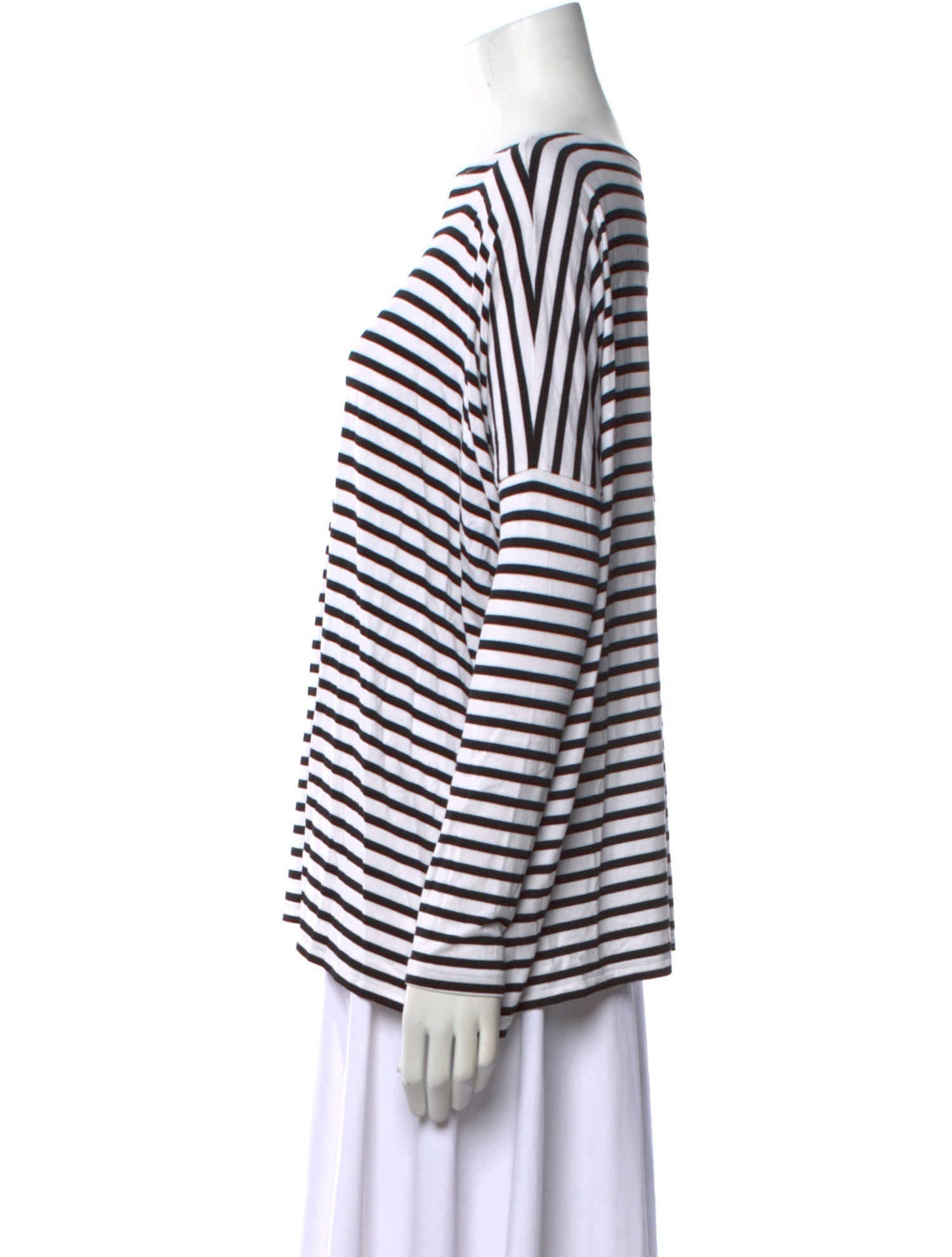 Hatch Striped Bateau Neckline T-Shirt