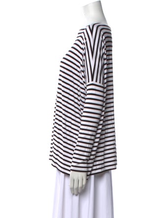 Hatch Striped Bateau Neckline T-Shirt