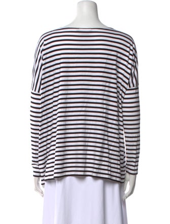 Hatch Striped Bateau Neckline T-Shirt