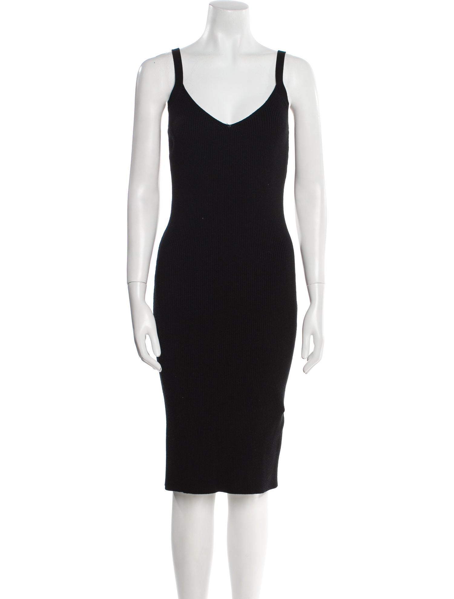 Hatch V-Neck Knee-Length Dress