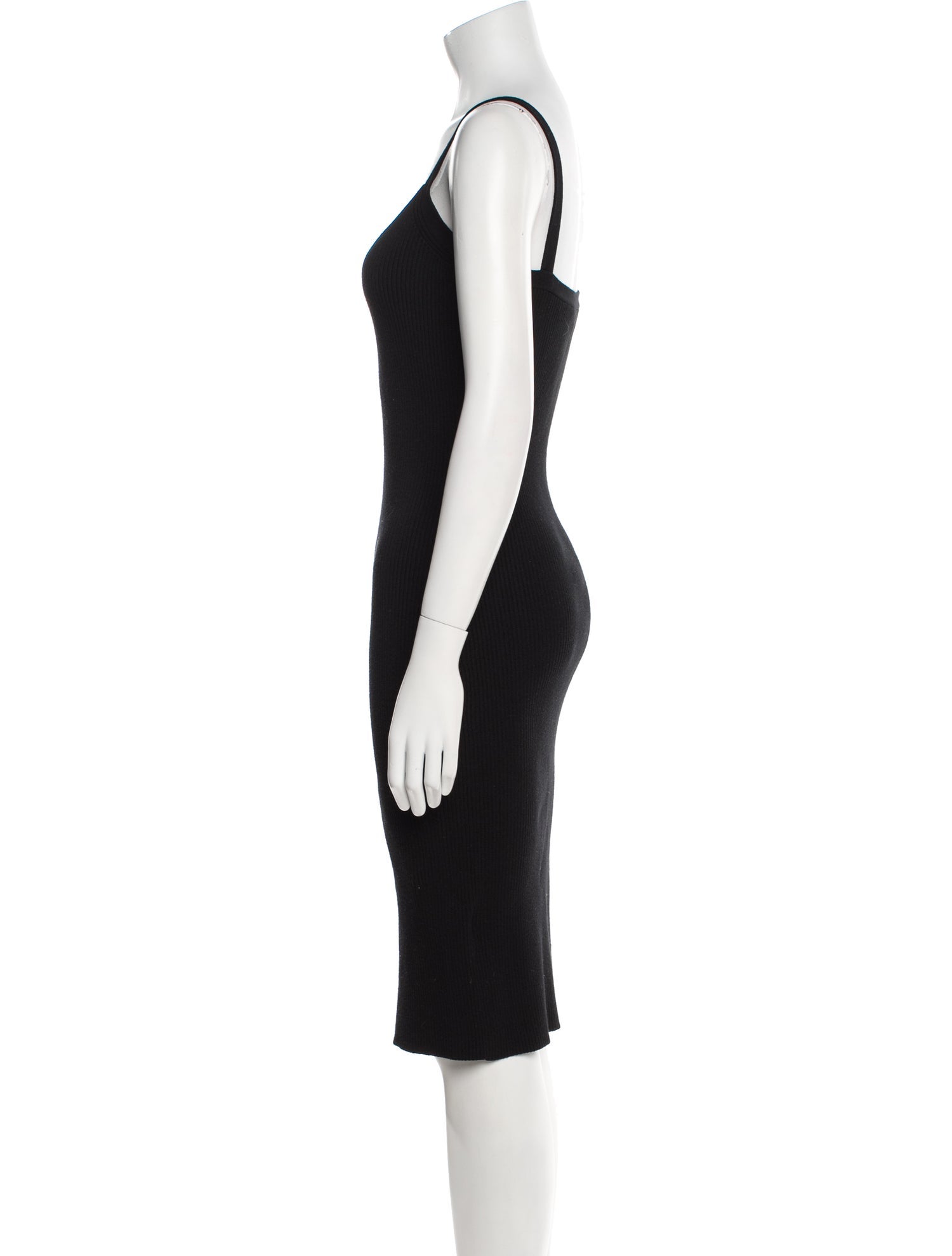 Hatch V-Neck Knee-Length Dress