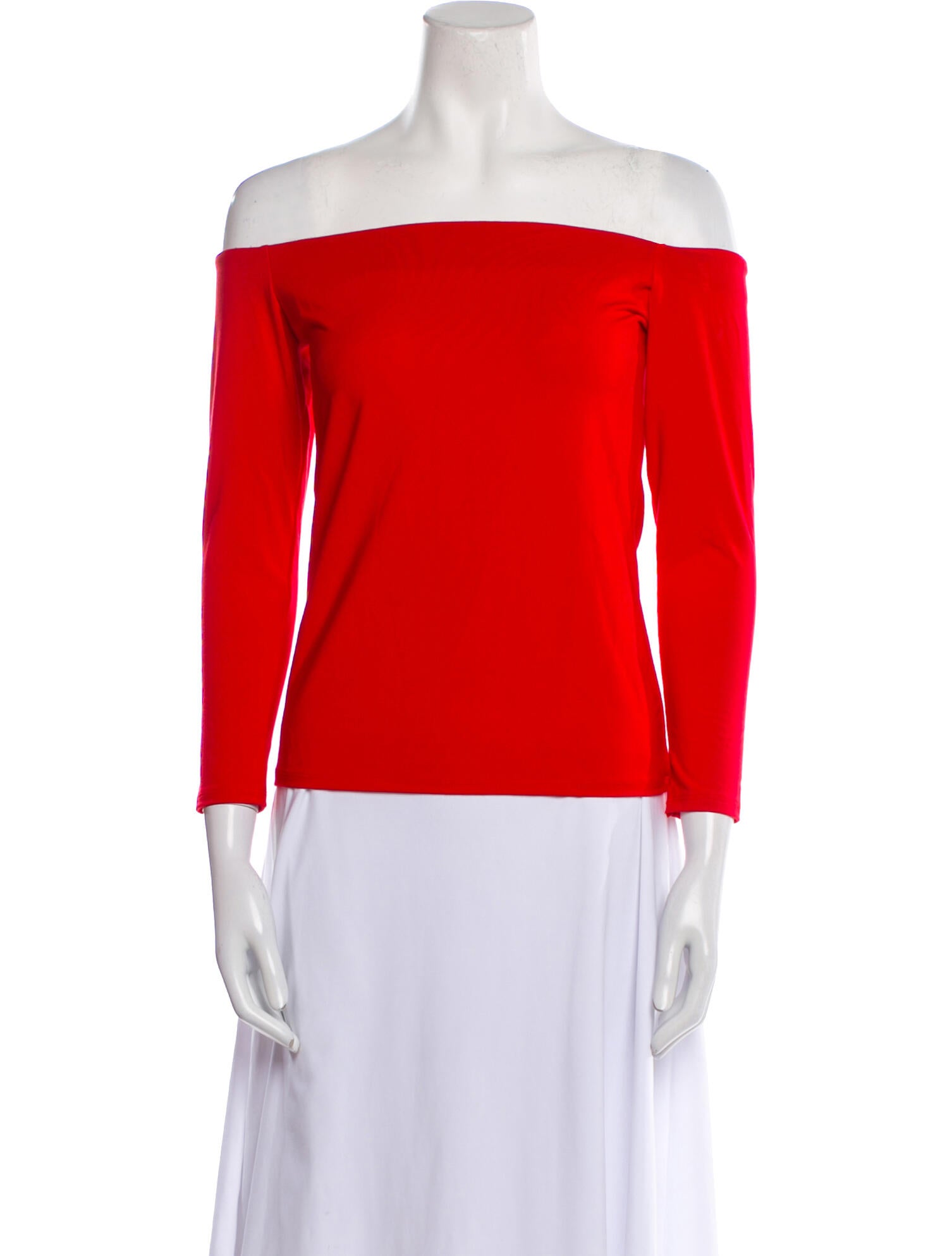 Hatch Off-The-Shoulder Three-Quarter Sleeve Top