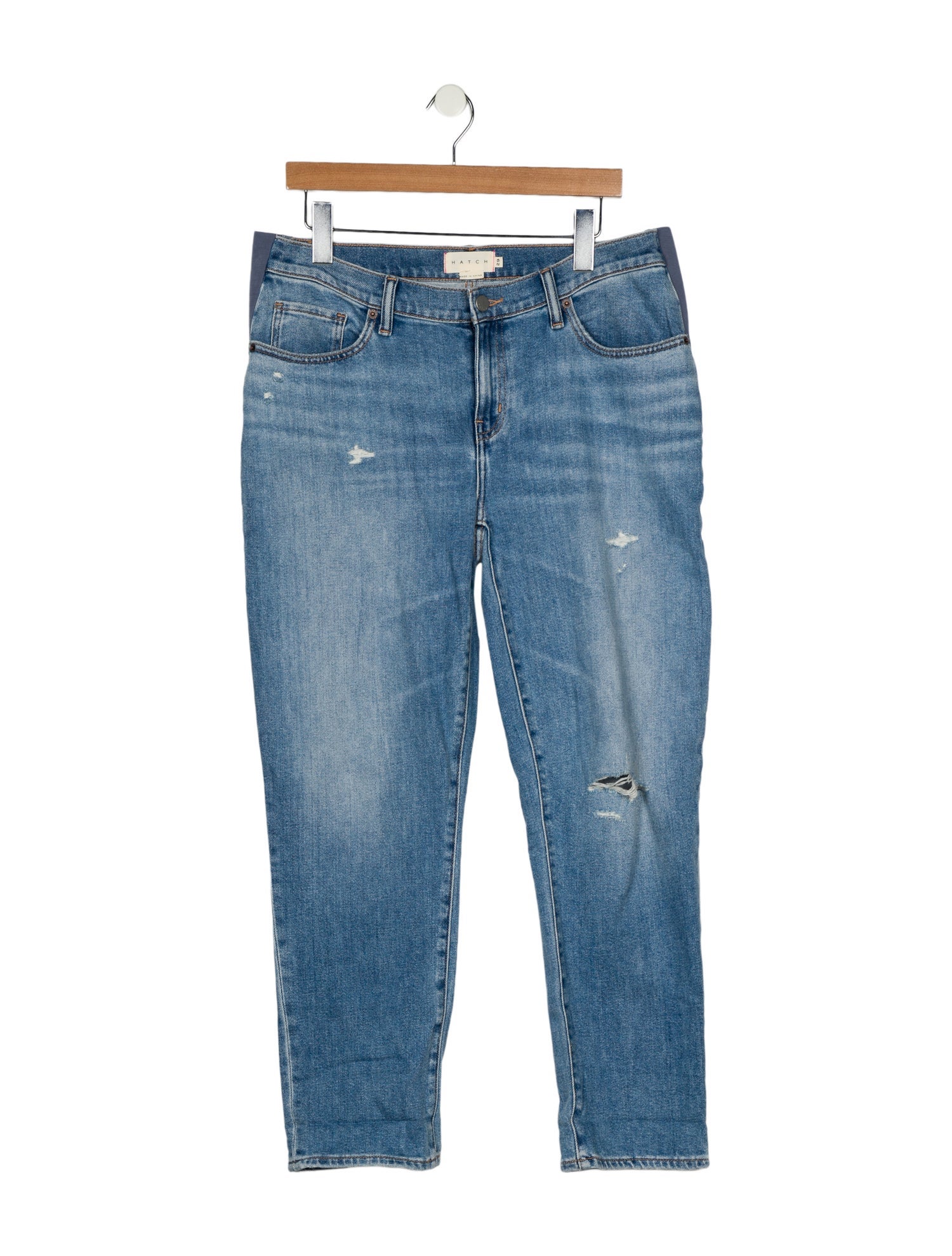 Hatch Mid-Rise Straight Leg Jeans