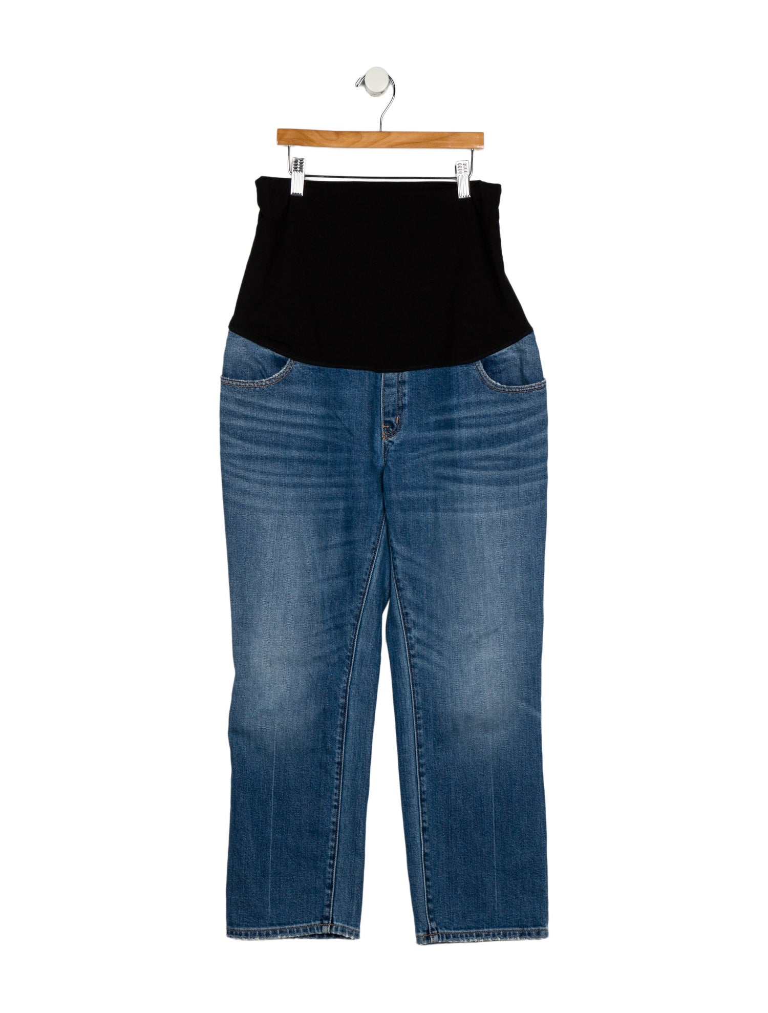 Hatch High-Rise Straight Leg Jeans - Blue, 14