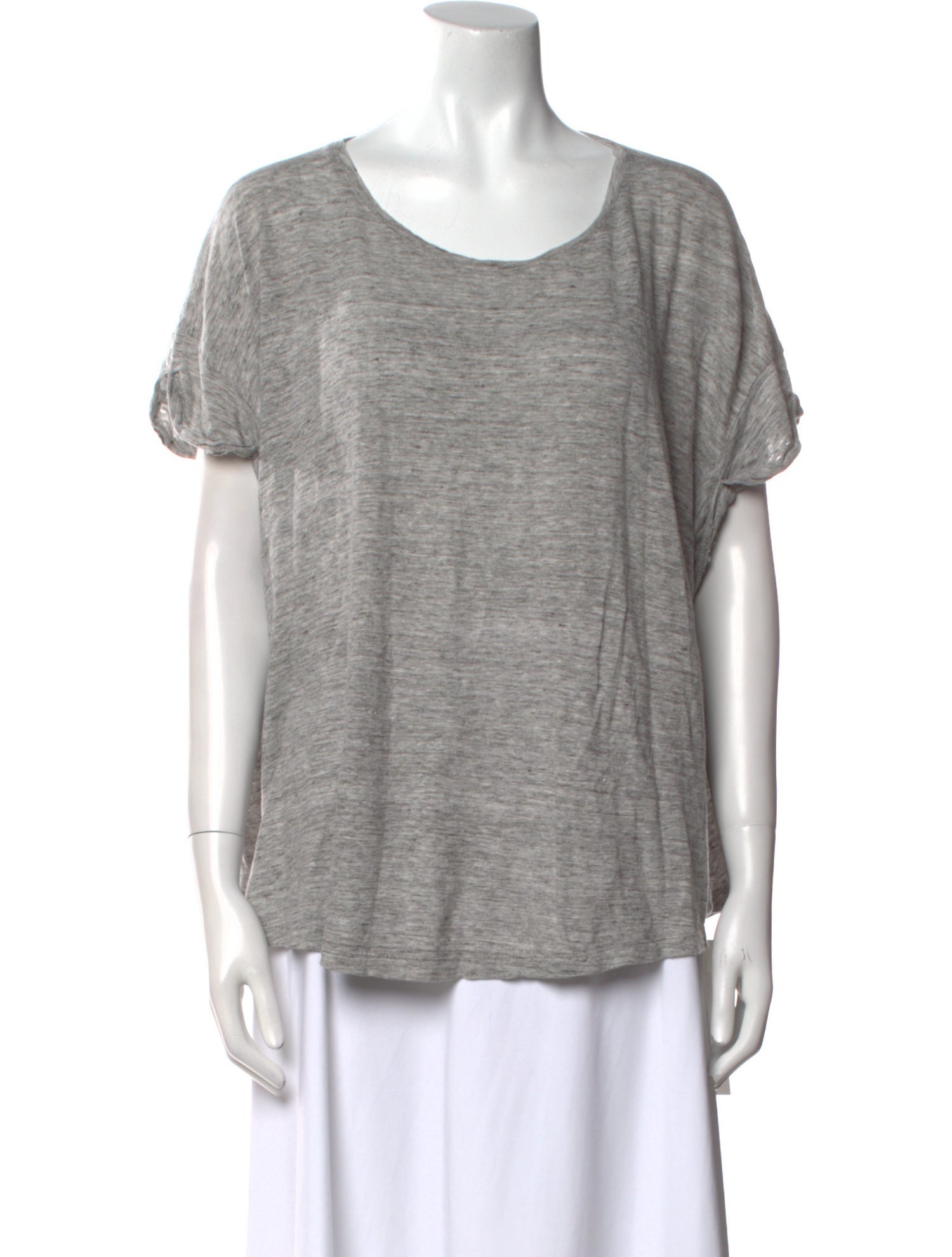 Hatch Linen Scoop Neck T-Shirt