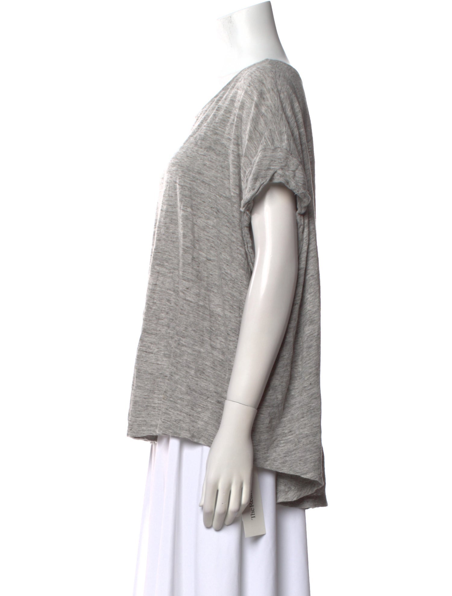 Hatch Linen Scoop Neck T-Shirt