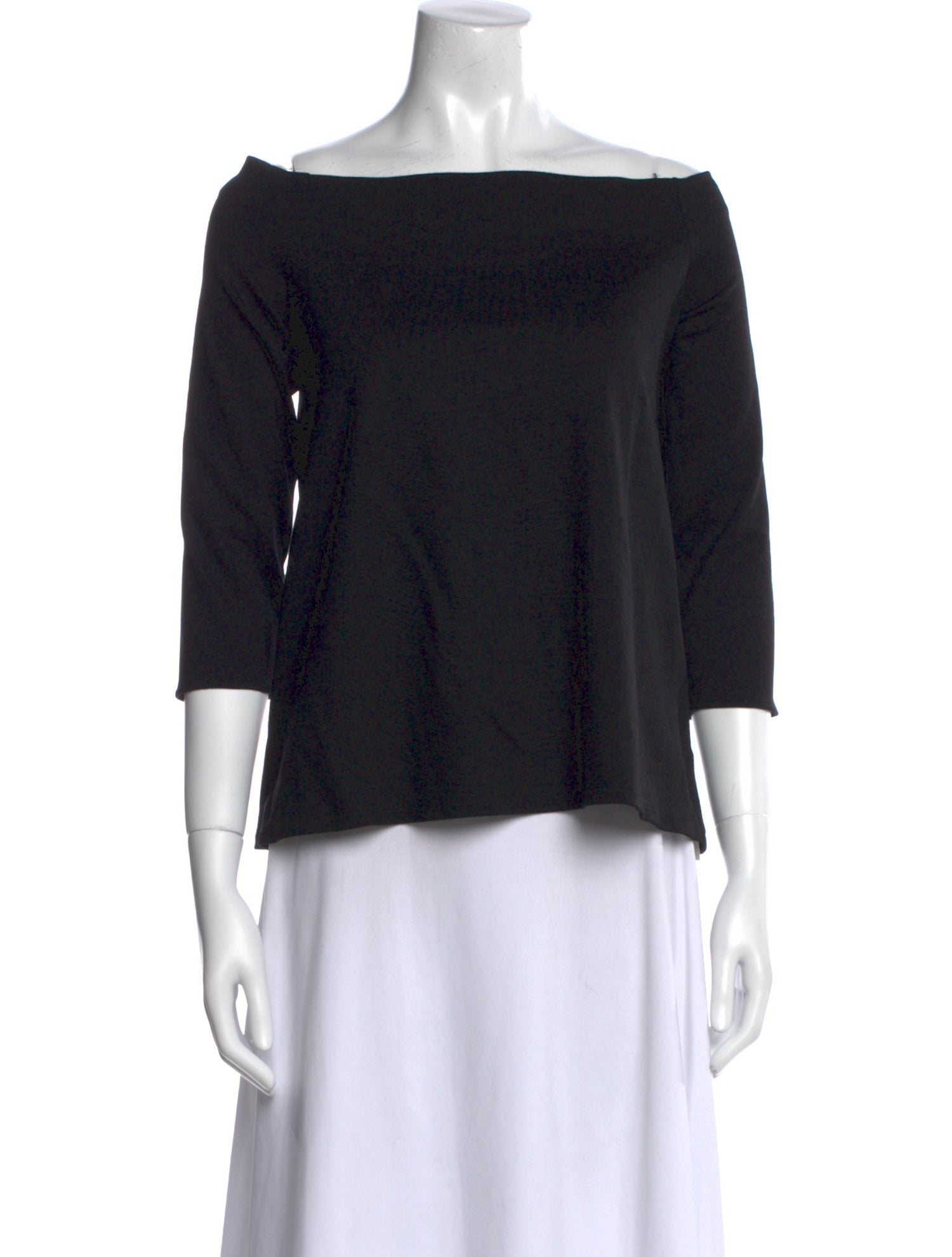 Hatch Off-The-Shoulder Three-Quarter Sleeve Blouse