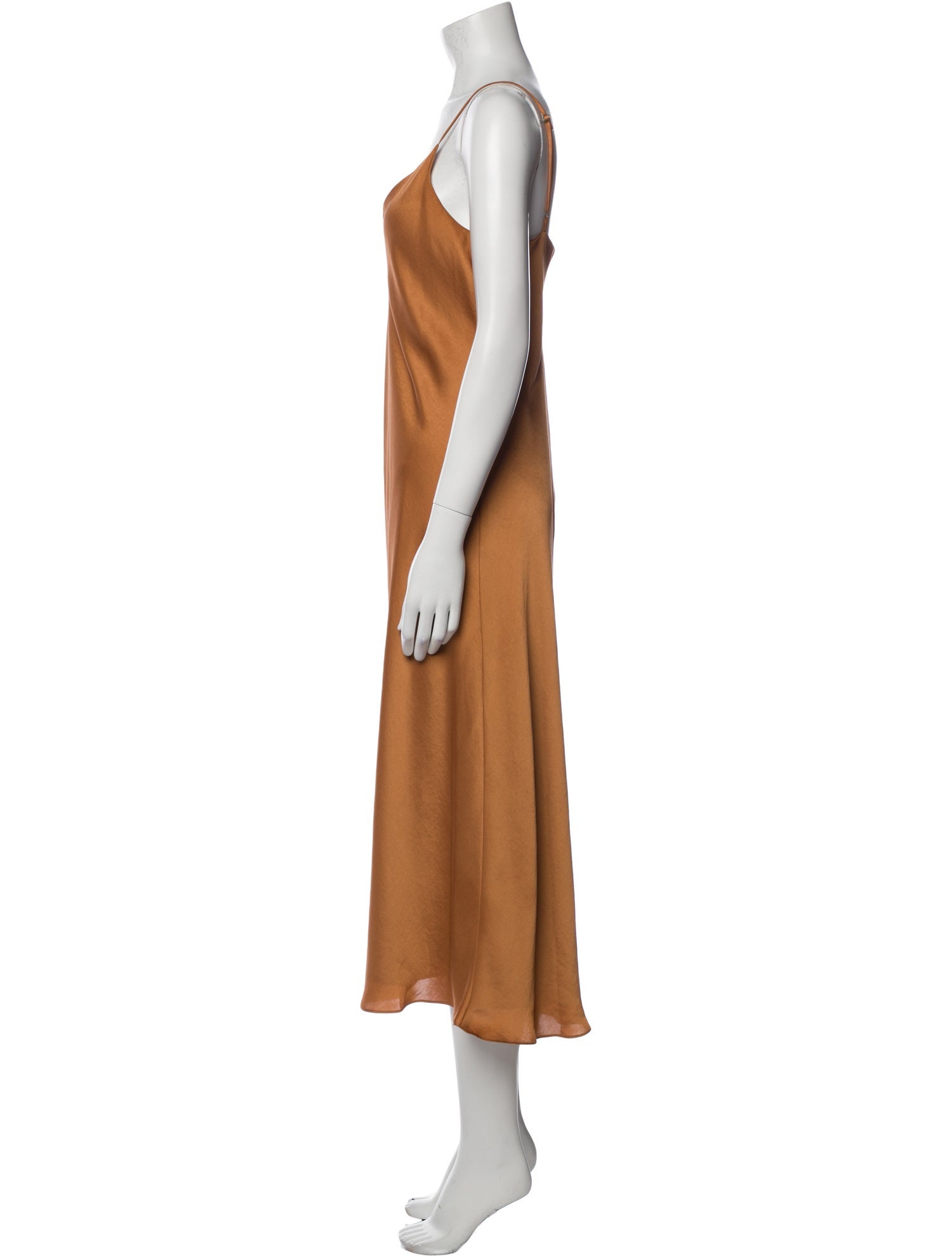 Hatch V-Neck Long Dress