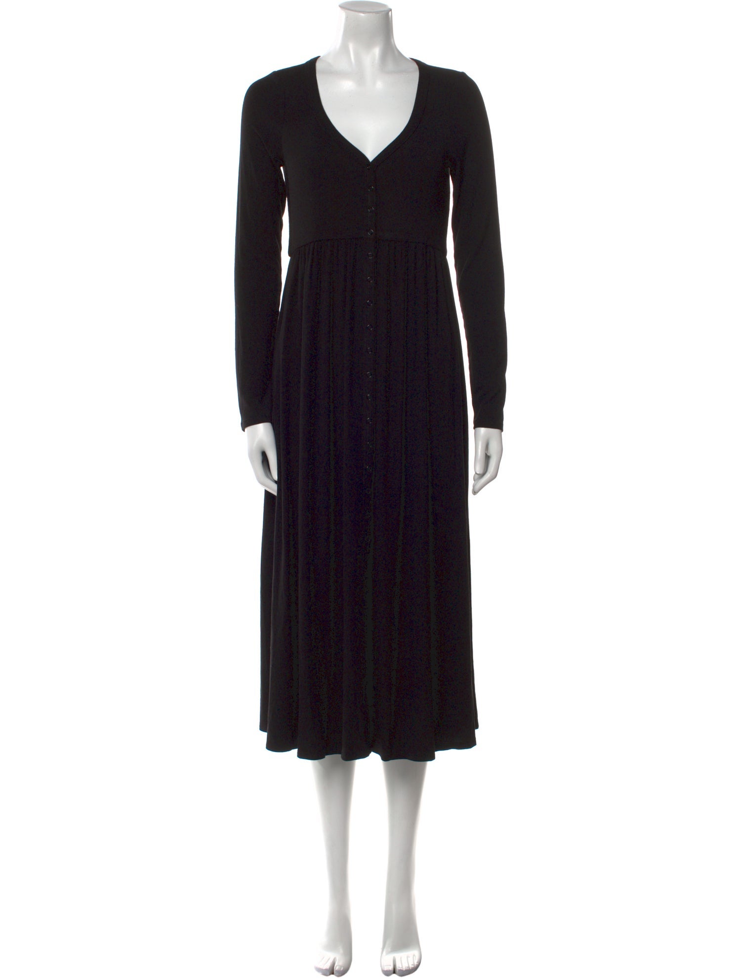 Hatch V-Neck Midi Length Dress