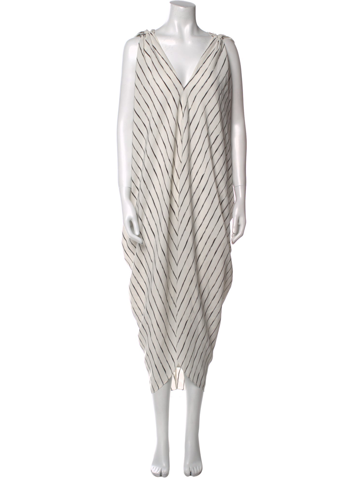 Hatch Striped Midi Length Dress