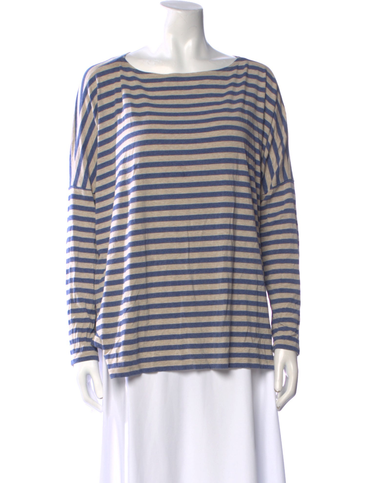 Hatch Striped Bateau Neckline T-Shirt