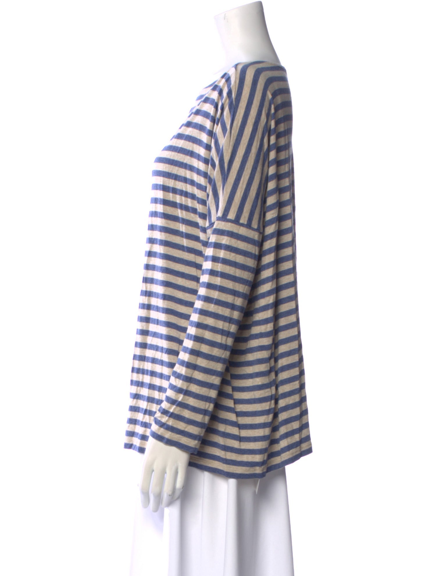 Hatch Striped Bateau Neckline T-Shirt