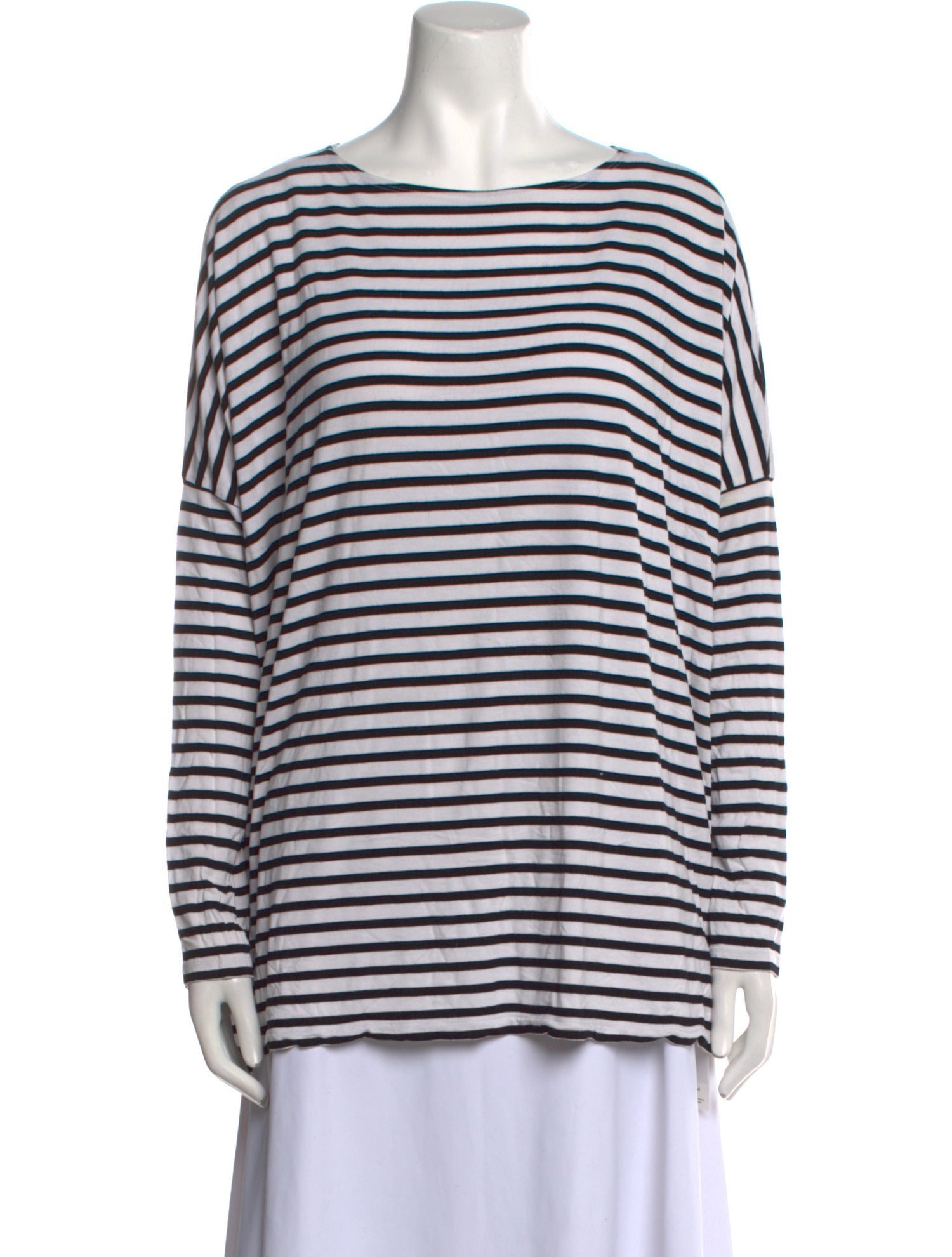 Hatch Striped Bateau Neckline T-Shirt