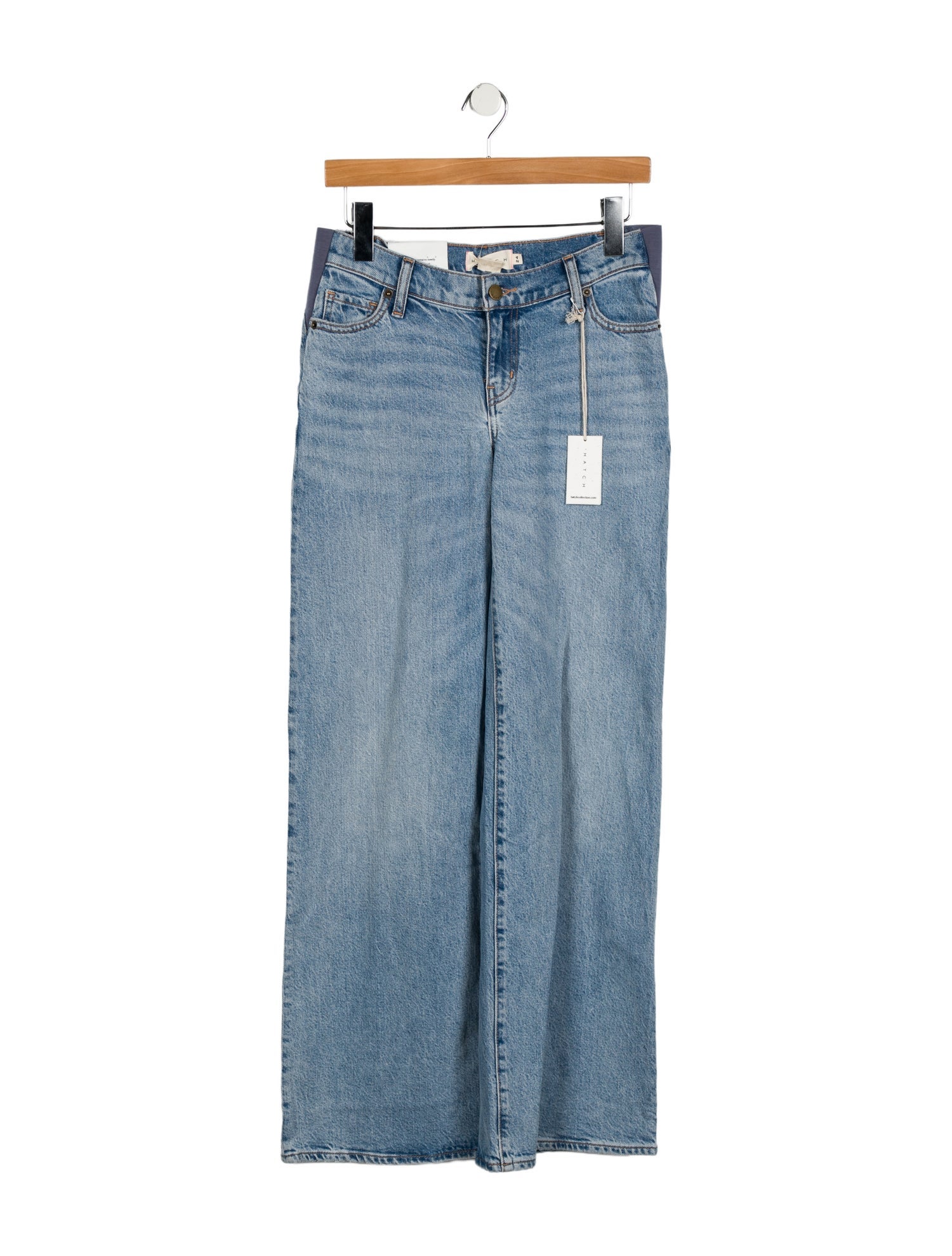 Hatch Mid-Rise Wide Leg Jeans