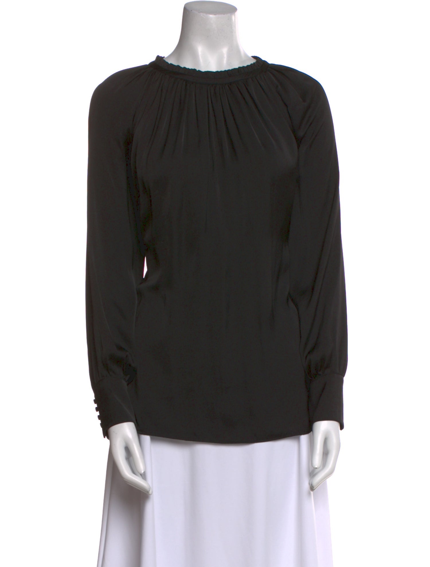 Hatch Crew Neck Long Sleeve Blouse